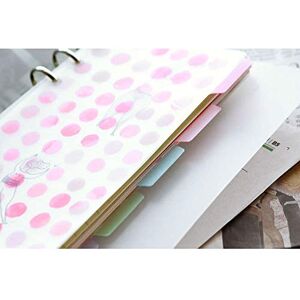 BLUGUL Transparent A5 Intercalaire en Plastique, 6 Trous, A5 Dividers, Best Wishes 10pcs - Publicité BLUGUL Transparent A5 Intercalaire en Plastique, 6 Trous, A5 Dividers, Best Wishes 10pcs - Publicité