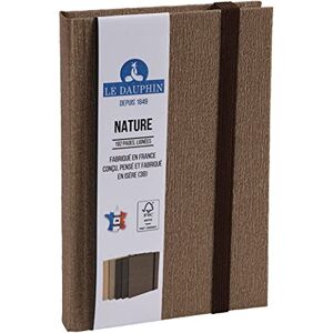 Exacompta Le Dauphin Réf. 167223D 1 carnet Nature imprimé intérieur ligné fermeture élastique marron dimensions 17 x 11 cm format vertical 192 pages couverture couleur brun certifié FSC® - Publicité Exacompta Le Dauphin Réf. 167223D 1 carnet Nature imprimé intérieur ligné fermeture élastique marron dimensions 17 x 11 cm format vertical 192 pages couverture couleur brun certifié FSC® - Publicité