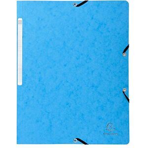 Exacompta Chemise à élastiques sans Rabats carton 400g 24x32 cm Turquoise - Publicité Exacompta Chemise à élastiques sans Rabats carton 400g 24x32 cm Turquoise - Publicité