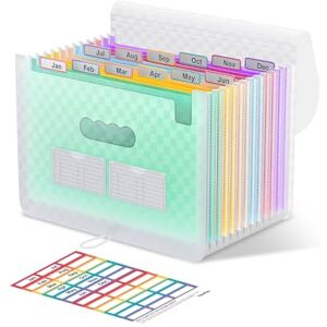 ThinkTex Trieur A4, 12 Compartiments Trieur Document, Rangement Papier Administratif, Range Document avec Intercalaire, Support de Rangement pour Bureau avec Couvercle, Format A4/Lettre Vert - Publicité ThinkTex Trieur A4, 12 Compartiments Trieur Document, Rangement Papier Administratif, Range Document avec Intercalaire, Support de Rangement pour Bureau avec Couvercle, Format A4/Lettre Vert - Publicité