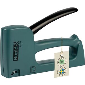 Rapid R13 Skog Agrafeuse Tapissier, Fabriquée en Suède, Structure en Plastique 90% Recyclé & Pièces d'Usure 100% Métal, Compatible avec les Agrafes N°13 4-10 mm, Coloris Vert (5001619) - Publicité Rapid R13 Skog Agrafeuse Tapissier, Fabriquée en Suède, Structure en Plastique 90% Recyclé & Pièces d'Usure 100% Métal, Compatible avec les Agrafes N°13 4-10 mm, Coloris Vert (5001619) - Publicité