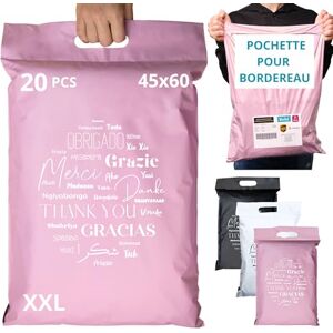 EmballaX 20 Pochettes d’Envoie Colis Vinted avec Pochette pour Bordereau Grand Format XXL 60x45cm Enveloppe Plastique Expédition Résistante Emballage Envoie Vetement Boite Sac Poignée Merci - Publicité EmballaX 20 Pochettes d’Envoie Colis Vinted avec Pochette pour Bordereau Grand Format XXL 60x45cm Enveloppe Plastique Expédition Résistante Emballage Envoie Vetement Boite Sac Poignée Merci - Publicité