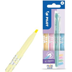DLM Direct Pilot FriXion Light Lot de 4 surligneurs effaçables sans bavure Encre thermosensible sans bavure Pointe biseautée lisse pour livres, notes et planificateurs - Publicité DLM Direct Pilot FriXion Light Lot de 4 surligneurs effaçables sans bavure Encre thermosensible sans bavure Pointe biseautée lisse pour livres, notes et planificateurs - Publicité