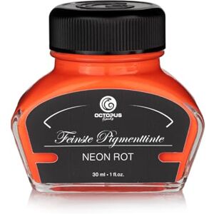 Octopus Fluids OCTOPUS Encre de surligneur pour stylo-plume, encre fluorescente pour stylo-plume, pour écrire et marquer, rouge fluo, 30 ml - Publicité Octopus Fluids OCTOPUS Encre de surligneur pour stylo-plume, encre fluorescente pour stylo-plume, pour écrire et marquer, rouge fluo, 30 ml - Publicité