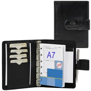 ALMADIH agenda personnel format A7 en cuir vachette calendrier 2025 + bloc-notes inclus noir – Porte documents Agenda personnel Chemise de dossier Carnet Organiseur Conférencier d’affaires - Publicité ALMADIH agenda personnel format A7 en cuir vachette calendrier 2025 + bloc-notes inclus noir – Porte documents Agenda personnel Chemise de dossier Carnet Organiseur Conférencier d’affaires - Publicité