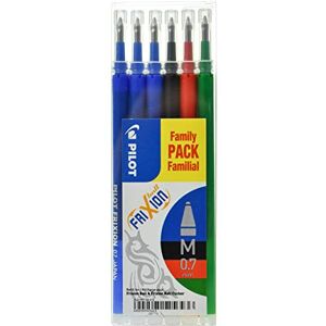 PILOT Set de 6 Recharges FRIXION BALL BLS-FR7 (3 Bleu + 1 Noir + 1 Rouge + 1 Vert) - Publicité PILOT Set de 6 Recharges FRIXION BALL BLS-FR7 (3 Bleu + 1 Noir + 1 Rouge + 1 Vert) - Publicité