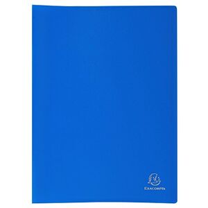 Exacompta Protège-documents PP Souple Pochettes grainées Opaque 80 vues A4 Bleu - Publicité Exacompta Protège-documents PP Souple Pochettes grainées Opaque 80 vues A4 Bleu - Publicité
