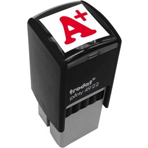 Trodat Tampon encreur enseignant "A+" Printy 4922 encrage automatique rechargeable Encre de couleur rouge Format de l’impression 20 x 20 mm Idéal pour marquer les copies des élèves - Publicité Trodat Tampon encreur enseignant "A+" Printy 4922 encrage automatique rechargeable Encre de couleur rouge Format de l’impression 20 x 20 mm Idéal pour marquer les copies des élèves - Publicité