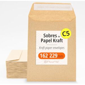 OFITURIA Enveloppes Kraft, avec bande de silicone pour invitations ou sachets-cadeaux pour invités lors de mariages, communions ou baptêmes. Enveloppes pour bijoux ou graines (162x229mm, 2000 env.) - Publicité OFITURIA Enveloppes Kraft, avec bande de silicone pour invitations ou sachets-cadeaux pour invités lors de mariages, communions ou baptêmes. Enveloppes pour bijoux ou graines (162x229mm, 2000 env.) - Publicité