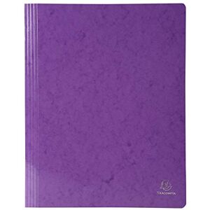 Exacompta Réf. 380812B Carton de 25 chemises à lamelle Iderama en carte lustrée pelliculée 355 g/m² chemises certifiées FSC® dimensions 24 x 32 cm pour documents format A4 couleur violet - Publicité Exacompta Réf. 380812B Carton de 25 chemises à lamelle Iderama en carte lustrée pelliculée 355 g/m² chemises certifiées FSC® dimensions 24 x 32 cm pour documents format A4 couleur violet - Publicité