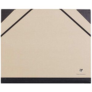 Clairefontaine 44000C Un carton à dessin fermeture élastiques 26x33 cm, Kraft brun - Publicité Clairefontaine 44000C Un carton à dessin fermeture élastiques 26x33 cm, Kraft brun - Publicité
