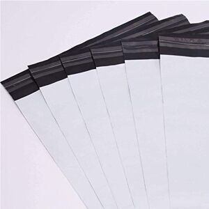 logei 100 pièces Sacs d'expédition en plastique Enveloppes postales Enveloppes d'expédition pour l'emballage, le stockage, le shopping-Blanc (25cm*30cm+5cm) - Publicité logei 100 pièces Sacs d'expédition en plastique Enveloppes postales Enveloppes d'expédition pour l'emballage, le stockage, le shopping-Blanc (25cm*30cm+5cm) - Publicité