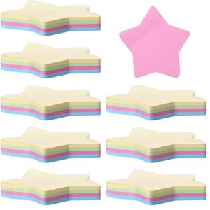 NyxSeat Lot de 8 notes autocollantes en forme d'étoile Différentes couleurs Pour le bureau, la maison et les réunions 800 pièces au total - Publicité NyxSeat Lot de 8 notes autocollantes en forme d'étoile Différentes couleurs Pour le bureau, la maison et les réunions 800 pièces au total - Publicité