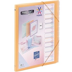 Viquel Trieur 12 compartiments A4 personnalisable Propysoft Fermeture élastique Pêche - Publicité Viquel Trieur 12 compartiments A4 personnalisable Propysoft Fermeture élastique Pêche - Publicité