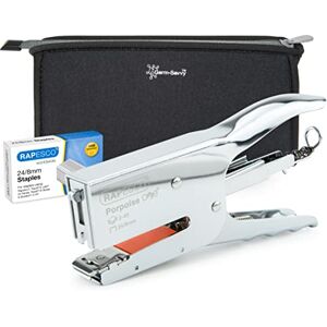 Rapesco 1626 Porpoise ONE Pince Agrafeuse à Mécanisme Bypass avec Germ-Savvy Sac et 1000 Agrafes 24/8 mm Taille UNIQUE pour une Capacité de 2-45 Feuilles, Chrome - Publicité Rapesco 1626 Porpoise ONE Pince Agrafeuse à Mécanisme Bypass avec Germ-Savvy Sac et 1000 Agrafes 24/8 mm Taille UNIQUE pour une Capacité de 2-45 Feuilles, Chrome - Publicité