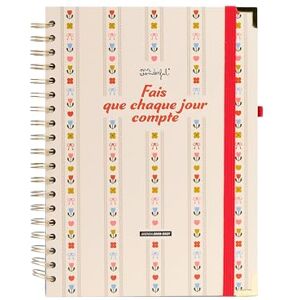 Mr. Wonderful Agenda 2026-27 Hebdomadaire Grand format Fais que chaque jour compte - Publicité Mr. Wonderful Agenda 2026-27 Hebdomadaire Grand format Fais que chaque jour compte - Publicité