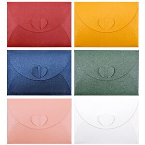 inheming Lot de 30 Mini Enveloppes Couleur,Petite Enveloppe Multicolores avec Fermoir en Papier Coeur,Mignon Enveloppes Miniature pour Mariage de Cartes, Fournitures de Fête d'Anniversaire,10 x 7 cm - Publicité inheming Lot de 30 Mini Enveloppes Couleur,Petite Enveloppe Multicolores avec Fermoir en Papier Coeur,Mignon Enveloppes Miniature pour Mariage de Cartes, Fournitures de Fête d'Anniversaire,10 x 7 cm - Publicité