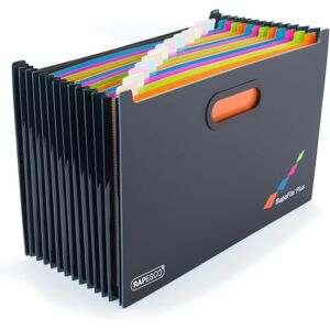 Rapesco 1552 SupaFile Plus Trieur à Soufflets Extensible 13 Compartiments, Surdimensionné, A4+, Noir - Publicité Rapesco 1552 SupaFile Plus Trieur à Soufflets Extensible 13 Compartiments, Surdimensionné, A4+, Noir - Publicité