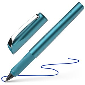 Schneider Ceod Shiny Stylo roller (pour droitiers et gauchers, épaisseur de trait M, avec cartouche d'encre bleu roi) bleu sarcelle - Publicité Schneider Ceod Shiny Stylo roller (pour droitiers et gauchers, épaisseur de trait M, avec cartouche d'encre bleu roi) bleu sarcelle - Publicité