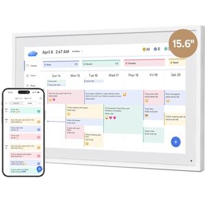 Dragon 15,6" Calendrier Numérique Calendrier Mural Électronique, Agenda Familial avec Mémoire de 32 Go, Calendrier de Bureau Intelligent à Écran Tactile, Cadre Photo Numérique WIFI, TM15 Blanc - Publicité Dragon 15,6" Calendrier Numérique Calendrier Mural Électronique, Agenda Familial avec Mémoire de 32 Go, Calendrier de Bureau Intelligent à Écran Tactile, Cadre Photo Numérique WIFI, TM15 Blanc - Publicité
