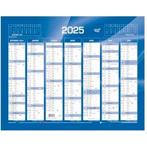 QUO VADIS 1 Calendrier de banque bleu Année 2025-135 x 180 mm - Publicité QUO VADIS 1 Calendrier de banque bleu Année 2025-135 x 180 mm - Publicité