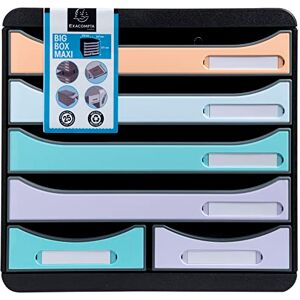 Exacompta Réf. 3127296D BIG-BOX MAXI 1 Caisson 4 tiroirs pour document A4+ et 2 petits tiroirs pour ranger des ustensiles Dimensions extérieures : P 34,7 x l 27,8 x H 27,1 cm Aquarel - Publicité Exacompta Réf. 3127296D BIG-BOX MAXI 1 Caisson 4 tiroirs pour document A4+ et 2 petits tiroirs pour ranger des ustensiles Dimensions extérieures : P 34,7 x l 27,8 x H 27,1 cm Aquarel - Publicité
