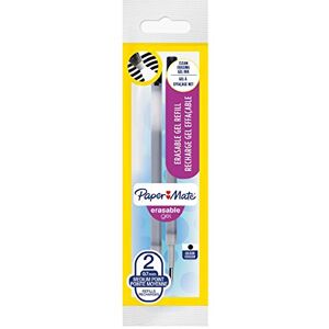 Paper Mate Papermate Lot de 2 recharges de stylos gel effaçable, pointe moyenne 0,7 mm Medium Tip noir - Publicité Paper Mate Papermate Lot de 2 recharges de stylos gel effaçable, pointe moyenne 0,7 mm Medium Tip noir - Publicité