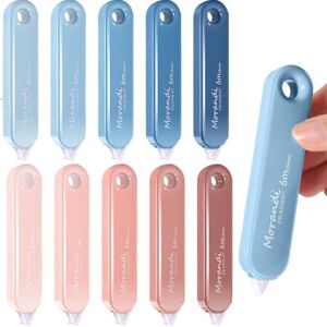 BetterJonny 10 PCS Rubans Correcteurs, 6mx5mm Souris Correcteur Blanc avec Capuchon Protecteur Correcteur Souris Rouleaux de Correction Roller Correcteur pour Papeterie Fourniture Scolaire (Rouge+Bleu) - Publicité BetterJonny 10 PCS Rubans Correcteurs, 6mx5mm Souris Correcteur Blanc avec Capuchon Protecteur Correcteur Souris Rouleaux de Correction Roller Correcteur pour Papeterie Fourniture Scolaire (Rouge+Bleu) - Publicité