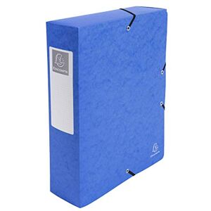 Exacompta Réf. 50832E 6 boites de classement avec élastiques Exabox en carte lustrée 600g/m2 Dos 8 cm dimensions 25 x 33 cm pour documents A4 couleur bleu livrées montées - Publicité Exacompta Réf. 50832E 6 boites de classement avec élastiques Exabox en carte lustrée 600g/m2 Dos 8 cm dimensions 25 x 33 cm pour documents A4 couleur bleu livrées montées - Publicité