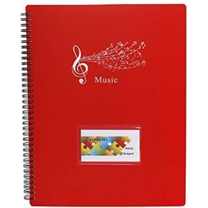 MaoXinTek Dossier de rangement pour partitions de musique Format A4 40 pochettes G Clef, Sac de rangement pour documents de stockage de papier de chanson pour musiciens - Publicité MaoXinTek Dossier de rangement pour partitions de musique Format A4 40 pochettes G Clef, Sac de rangement pour documents de stockage de papier de chanson pour musiciens - Publicité