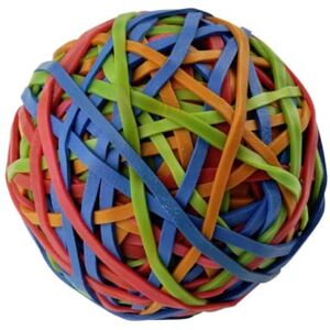 Fackelmann 59959 Boule d'élastiques, Balle à élastiques, Stock d'élastiques, Caoutchouc, 7x7cm - Publicité Fackelmann 59959 Boule d'élastiques, Balle à élastiques, Stock d'élastiques, Caoutchouc, 7x7cm - Publicité