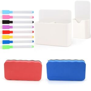 YOYEAH Ensemble d’Accessoires pour Tableau Blanc, 12 pièces avec Porte-Stylo magnétique, éponge, 8 marqueurs pour Tableau Blanc Accessoires de Bureau et de Tableau magnétique - Publicité YOYEAH Ensemble d’Accessoires pour Tableau Blanc, 12 pièces avec Porte-Stylo magnétique, éponge, 8 marqueurs pour Tableau Blanc Accessoires de Bureau et de Tableau magnétique - Publicité