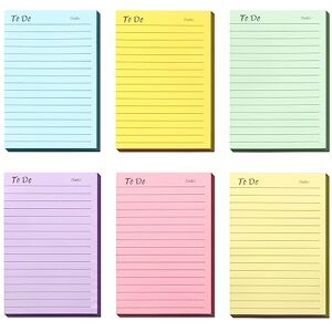 newplenty To Do Liste de choses à faire Blocs de notes autocollants Blocs de notes colorés Pour l'école, le bureau, la maison (10 x 15 cm) - Publicité newplenty To Do Liste de choses à faire Blocs de notes autocollants Blocs de notes colorés Pour l'école, le bureau, la maison (10 x 15 cm) - Publicité