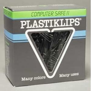 Plastiklips LP-0311 Lot de 500 trombones de taille moyenne Noir - Publicité Plastiklips LP-0311 Lot de 500 trombones de taille moyenne Noir - Publicité