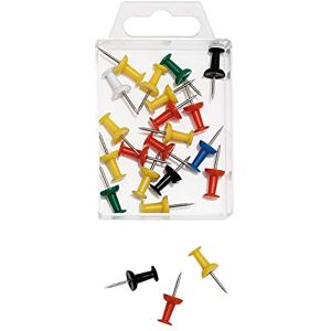 WEDO 54199 épingles Diabolo forme de dans une boîte transparente, Lot de 20, farbigsortiert - Publicité WEDO 54199 épingles Diabolo forme de dans une boîte transparente, Lot de 20, farbigsortiert - Publicité