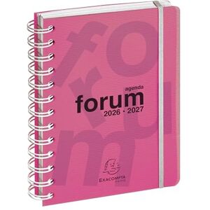 Exacompta 184178E Agenda Forum Linicolor 12 x 17 cm Journalier Août 2026 à juillet 2027 Rose - Publicité Exacompta 184178E Agenda Forum Linicolor 12 x 17 cm Journalier Août 2026 à juillet 2027 Rose - Publicité