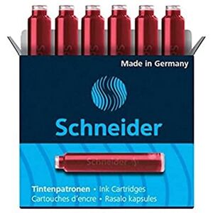 Schneider stylos cartouches d'encre standard pour stylos et autres (rouge - Publicité Schneider stylos cartouches d'encre standard pour stylos et autres (rouge - Publicité
