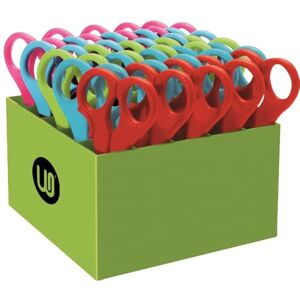 WONDAY Pack 25 Ciseaux Enfants bouts Ronds avec son range-ciseaux. Pour Droitiers et Gauchers. Publicité WONDAY Pack 25 Ciseaux Enfants bouts Ronds avec son range-ciseaux. Pour Droitiers et Gauchers. Publicité