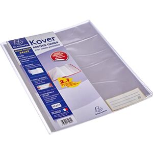 Exacompta Réf. 32430E 1 protège-cahier Translucide KOVER avec étiquettes adhésives En PVC plastique lisse 22/100ème Format 24 x 32 cm A3 coloris incolore - Publicité Exacompta Réf. 32430E 1 protège-cahier Translucide KOVER avec étiquettes adhésives En PVC plastique lisse 22/100ème Format 24 x 32 cm A3 coloris incolore - Publicité