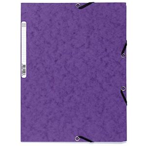 Exacompta Réf. 55510E 1 chemise à élastiques pochette 3 rabats en carte lustrée 400 g/m2 dimensions 24 x 32 cm pour documents au format A4 10 couleurs aléatoires - Publicité Exacompta Réf. 55510E 1 chemise à élastiques pochette 3 rabats en carte lustrée 400 g/m2 dimensions 24 x 32 cm pour documents au format A4 10 couleurs aléatoires - Publicité