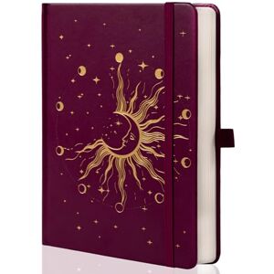 MGGAO Journaux Soleil et Lune pour femmes et hommes, carnets A5 à couverture rigide pour écrire au travail, en voyage, à l'école, 318 pages numérotées, 14,7 x 21,4 cm - Publicité MGGAO Journaux Soleil et Lune pour femmes et hommes, carnets A5 à couverture rigide pour écrire au travail, en voyage, à l'école, 318 pages numérotées, 14,7 x 21,4 cm - Publicité