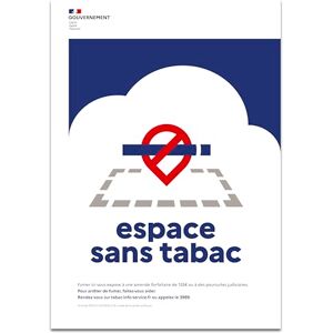 Exacompta Réf. 67085E 1 panneau non adhésif Périmètre délimité Espace sans tabac En polypropylène résistant et qualitatif 21 x 30 cm Format A4 Conforme Décret 2025-582 - Publicité Exacompta Réf. 67085E 1 panneau non adhésif Périmètre délimité Espace sans tabac En polypropylène résistant et qualitatif 21 x 30 cm Format A4 Conforme Décret 2025-582 - Publicité