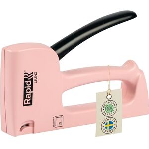 Rapid R13 Ljung Agrafeuse Tapissier, Fabriquée en Suède, Structure en Plastique 90% Recyclé & Pièces d'Usure 100% Métal, Compatible avec les Agrafes N°13 4-10 mm, Coloris Rose (5001621) - Publicité Rapid R13 Ljung Agrafeuse Tapissier, Fabriquée en Suède, Structure en Plastique 90% Recyclé & Pièces d'Usure 100% Métal, Compatible avec les Agrafes N°13 4-10 mm, Coloris Rose (5001621) - Publicité