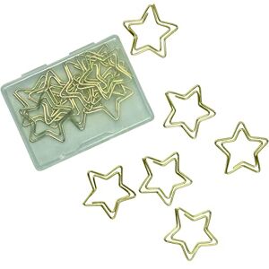 Papierdrachen 15 trombones métalliques dorés pour bullet journal et carnets de notes adorables clips papier pour le bureau à domicile et l'université motif étoile set 1 - Publicité Papierdrachen 15 trombones métalliques dorés pour bullet journal et carnets de notes adorables clips papier pour le bureau à domicile et l'université motif étoile set 1 - Publicité