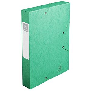 Exacompta Réf. 16003H 10 boites de classement avec élastiques CARTOBOX livrées à plat dos de 6 cm carte lustrée 7/10ème 600g/m² dimensions 25x33cm format à classer A4 coloris vert - Publicité Exacompta Réf. 16003H 10 boites de classement avec élastiques CARTOBOX livrées à plat dos de 6 cm carte lustrée 7/10ème 600g/m² dimensions 25x33cm format à classer A4 coloris vert - Publicité