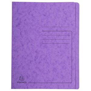 Exacompta Réf. 39998E 1 chemise à lamelle imprimée Iderama en carte lustrée 355 g/m² chemise certifiée FSC dimensions 24 x 32 cm pour documents format A4 couleur violet - Publicité Exacompta Réf. 39998E 1 chemise à lamelle imprimée Iderama en carte lustrée 355 g/m² chemise certifiée FSC dimensions 24 x 32 cm pour documents format A4 couleur violet - Publicité