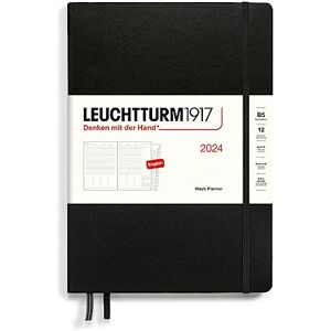 LEUCHTTURM1917 367854 Agenda semainier 2024 Composition (B5) 12 mois Noir En anglais - Publicité LEUCHTTURM1917 367854 Agenda semainier 2024 Composition (B5) 12 mois Noir En anglais - Publicité