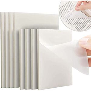 DUGEHO Lot de Transparent Sticky Notes,400 Post It Transparent Feuillets, 2 Tailles Différentes Pour Les étudiants Pour Les étudiants, La Lecture, L'apprentissage, L'école et Le Bureau - Publicité DUGEHO Lot de Transparent Sticky Notes,400 Post It Transparent Feuillets, 2 Tailles Différentes Pour Les étudiants Pour Les étudiants, La Lecture, L'apprentissage, L'école et Le Bureau - Publicité