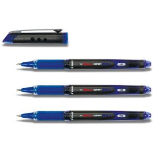 PILOT Lot de 3 Stylos roller V-BALL GRIP pointe métal 1 mm encre liquide bleue - Publicité PILOT Lot de 3 Stylos roller V-BALL GRIP pointe métal 1 mm encre liquide bleue - Publicité