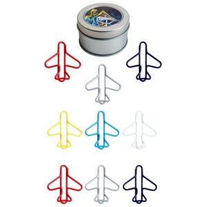XIZHI Lot de 50 trombones en métal pour avion 6 couleurs 30 mm - Publicité XIZHI Lot de 50 trombones en métal pour avion 6 couleurs 30 mm - Publicité